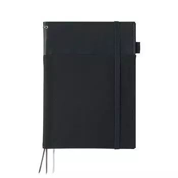 Чехол для ноутбука KOKUYO Systemic Ring Note, совместимый с B5, кожаный, черный, 40 штук, No-V683B-D чёрный