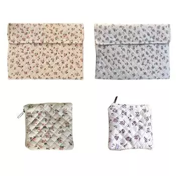 Чехол для ноутбука с цветочным принтом, стеганый чехол для ноутбука, защитный чехол для милого компьютера, планшета и ноутбука 11-15 дюймов Style 3