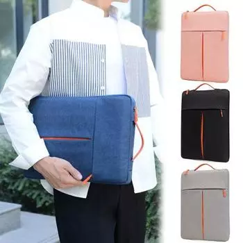 Чехол для ноутбука с защитой от брызг, чехол для ноутбука с ручкой, мягкая подкладка, водонепроницаемый универсальный чехол для ноутбука 12Inch розовый