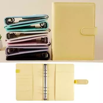 Чехол для ноутбука, универсальный водонепроницаемый сменный чехол INS A5 с 6 отверстиями, переплет из искусственной кожи, отрывной чехол для подарка A5 фиолетовый