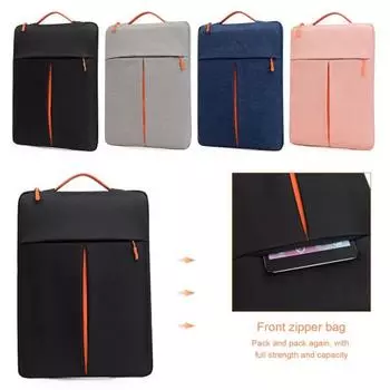 Чехол для ноутбука Yousheng с защитой от брызг, чехол для ноутбука с ручкой, мягкая подкладка, водонепроницаемая универсальная сумка для хранения ноутбука 12Inch серый