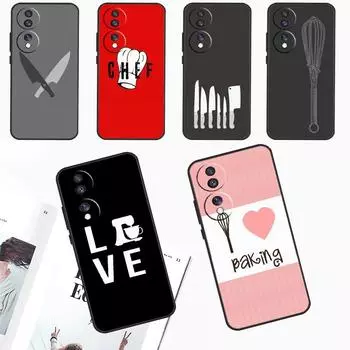 Чехол для ножа Love Baking Chef для Huawei Nova 5T 9 10 SE 11 3i 8i 11i Y91 Y60 Y70 Y61 Y90 P20 P40 Lite P30 Pro Huawei P20 Lite