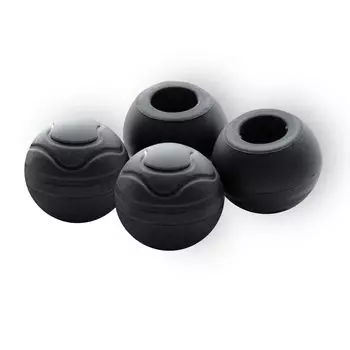 Чехол для ножки стула FUSHUI для защиты от царапин и шума на открытом воздухе, совместимый со стулом, изготовлен из набора из 4 чехлов, стулья, кемпинг, защита, чёрный