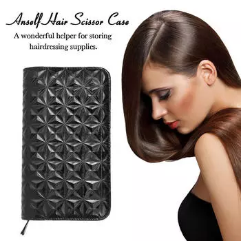 Чехол для ножниц для волос Парикмахерская сумка-держатель для парикмахерского салона для парикмахера Черный Hair Scissor Case