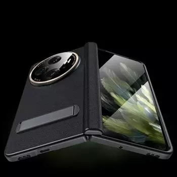 Чехол для объектива Camear для Oneplus, открытый чехол, кожаный шарнир, полная защита, противоударные чехлы для Oppo Find N3, капа со стеклянной пленкой oppo find n3 красный