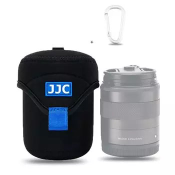 Чехол для объектива JJC, сумка для объектива Canon RF 50 мм, Sony E XC 35 мм XF 50 мм F2 R, XF 16 мм R, беззеркальный объектив x 65 x 78 мм, неопреновый карабин в комплекте,