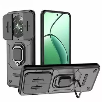Чехол для объектива камеры Realme 12 Pro Plus Realme12 12Pro+ Противоударный бронированный задний чехол для Oppo Reno11 F Reno 11F Чехол для телефона OPPO Reno 11F чёрный