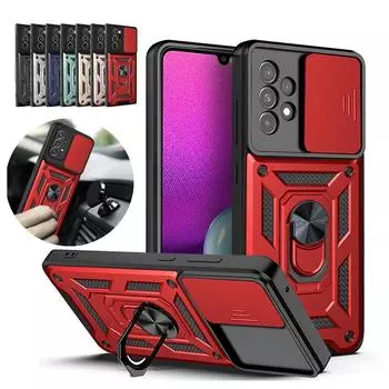 Чехол для объектива камеры Samsung Galaxy A52 A32 A72 A12 A51 S21 Plus Note 20 Ultra S20 Fe S22, защитный чехол с ультрамагнитным кольцом S20 Plus серебряный