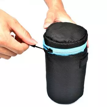 Чехол для объектива камеры, универсальный чехол для телеобъектива с зумом, сумка на молнии, нейлоновый утолщенный защитный чехол для объектива M