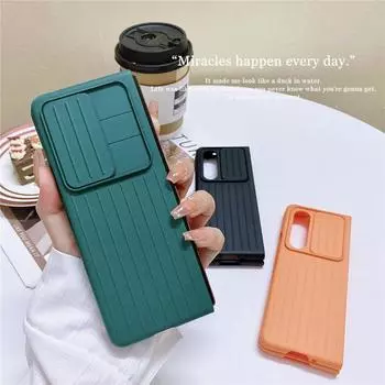 Чехол для объектива с ощущением кожи для багажа для Samsung Galaxy Z Fold 3 Z Fold 4 5g, чехол «все включено» для телефона Z Fold 3 4 Fundas for Galaxy Z Fold 3 белый