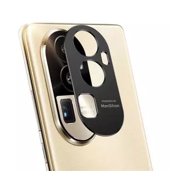 Чехол для объектива задней камеры для OPPO Reno 10 Pro Plus, задняя алюминиевая металлическая защита объектива камеры для Reno10 10Pro, кольцевая пленка для объектива For Reno 10 Pro чёрный
