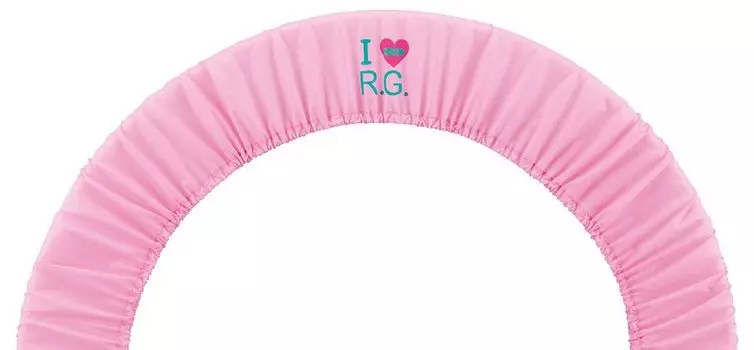 Чехол для обруча для художественной гимнастики SASAKI I LOVE, светло-розовый AC56 RG. (ГУБА) светло-розовый