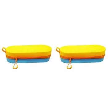 Чехол для очков для плавания, силиконовый чехол для очков, портативный для мужчин, женщин и детей (синий) из