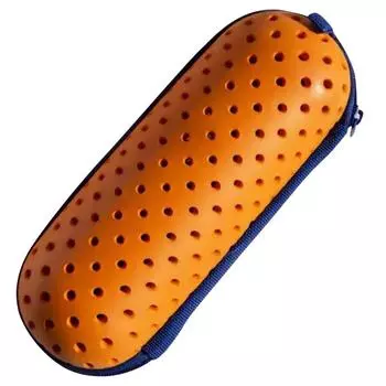 Чехол для очков для плавания, защитный чехол для очков с зажимом и дренажными отверстиями, на молнии, портативный, дышащий, для плавания на открытом воздухе темно-синий