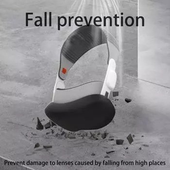 Чехол для очков виртуальной реальности, ультратонкий дизайн, устойчивый к отпечаткам пальцев, простая установка, мягкий силиконовый протектор для Vision Pro чёрный