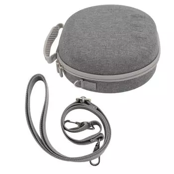 Чехол для очков виртуальной реальности, прочный, ударопрочный, с двойной молнией, большой емкости, с плечевым ремнем VR серый