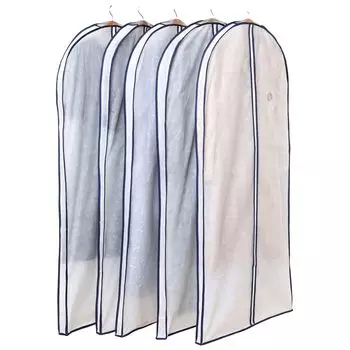 Чехол для одежды Astro с ластовицей для толстого длинного комплекта чехла для одежды с ластовицей, который можно использовать, пока Дышащая ткань защищает от пыли и Закрыт белый