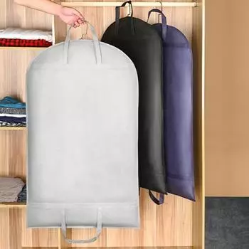 Чехол для одежды, чехол от пыли, застежка-молния, влагостойкий, складной, для организации гардероба, многоцелевой чехол для костюма 1pc серый