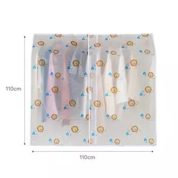 Чехол для одежды из ткани Прозрачный чехол для одежды Чехлы для одежды из ткани Подвесной органайзер Водонепроницаемый чехол для куртки Пальто Шкаф для хранения