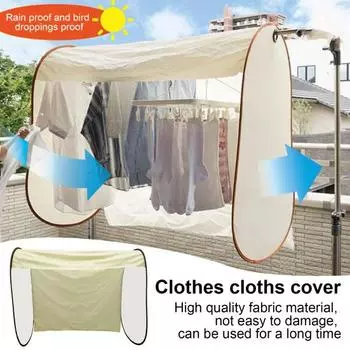 Чехол для одежды Защита от пыли и дождя Складной дизайн Капюшон для одежды для дома и улицы Органайзер для одежды Чехол 120cm