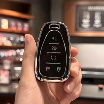 Чехол для одного автомобильного брелока Chevrolet B5, чехол для ключей для Chevrolet 2016-2021 Chevy Equinox Malibu Camaro Cruze Blazer Traverse Trax, только для 5 кнопок