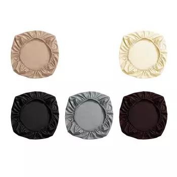 Чехол для офисного кресла из искусственной кожи, универсальный, водостойкий, съемный, пылезащитный, защитные чехлы для компьютерного кресла, растягивающиеся бежевый