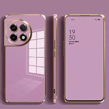 Чехол для OnePlus 11R OnePlus Ace2, роскошный чехол для телефона OnePlus 11 с квадратным покрытием PHK110 CPH2449 CPH2447, противоударная задняя крышка For OnePlus 11R снег белый