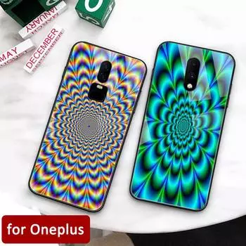 Чехол для Oneplus 7 pro с рисунком головокружения, стеклянная задняя крышка, чехол Oneplus 6t, чехол для Oneplus 1+ 5 6 Oneplus 6 6t 7 pro Oneplus 5T