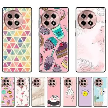 Чехол для OnePlus Ace 3 Черный силиконовый мягкий чехол из ТПУ на Ace3 противоударный бампер с полной защитой белый