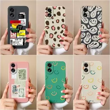 Чехол для OPPO A38 A58 A78 A79 Realme C51 C53 11, чехол с роскошными модными этикетками, противоударный защитный бампер для телефона, жидкий силиконовый матовый чехол для OPPO Shell Oppo A2 5G
