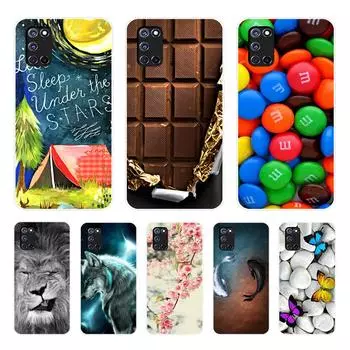 Чехол для OPPO A52, чехол для OPPO A72, мягкая силиконовая задняя крышка из ТПУ для OPPO A52 A72 A92, чехол для телефона в геометрическом стиле для OPPO A92 Coque OPPO A52