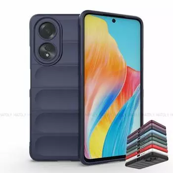 Чехол для OPPO A58 4G OPPO A38 A58 A78 4G, роскошный матовый чехол из ТПУ, противоударный силиконовый противоскользящий чехол для задней панели телефона OPPO A58 4G OPPO A58 4G