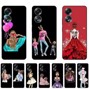 Чехол для OPPO A58, черный чехол, 5,5 дюйма, мягкий чехол из ТПУ OnOPPO A58, противоударный силиконовый чехол, чехол Etui, бампер OPPO-A58-Y37-Style1