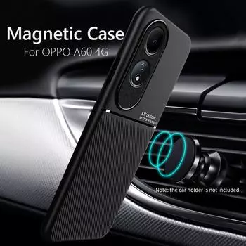 Чехол для OPPO A60 4G с магнитной крышкой, мягкая рамка, чехол для телефона OPPOA60 4G, чехол For OPPO A60 4G чистый