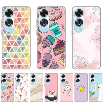 Чехол для Oppo A60 черный роскошный мягкий силиконовый задний чехол на OppoA60 полная защита ультратонкий бампер 6.67 дюймов CPH2631 белый