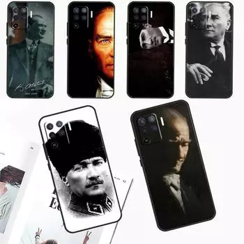 Чехол для OPPO A96 A76 A16 A17 A57 A77 A15 A52 A72 A5 A9 A53 A91 A79 A58 A78 A98 A94 A74 A54, Турция, Мустафа Кемаль Ататюрк OPPO A15