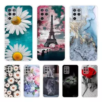 Чехол для OPPO F19 F19Pro, модный чехол с сердечным принтом, мягкая задняя крышка из ТПУ для OPPO Reno5 F 5 Lite, OPPOF19 Pro, CPH2285, чехлы для телефонов OPPO F19