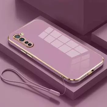 Чехол для OPPO Find X2 Lite Oppo reno3 5G, чехол для телефона CPH2005, роскошный противоударный силиконовый чехол с квадратным покрытием, задняя крышка reno 3 5G, чехлы OPPO Reno3 5G&Case & Strap снег белый