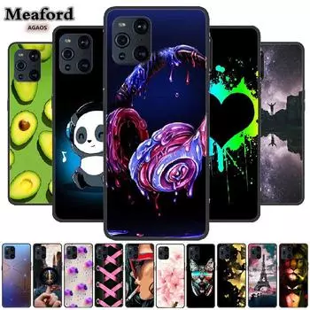 Чехол для OPPO Find X3 5G, чехол Find X3 Neo Coque, силиконовый мягкий бампер из ТПУ для OPPO Find X3 Pro Lite 5G, крутой роскошный чехол Fundas Find X3 5G