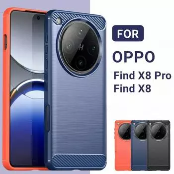 Чехол для OPPO Find X8 Pro Чехол для OPPO Find X8 X8 Pro 5G Противоударный матовый защитный чехол для задней панели телефона из ТПУ для OPPO Find X8 Pro For OPPO Find X8 Pro чёрный