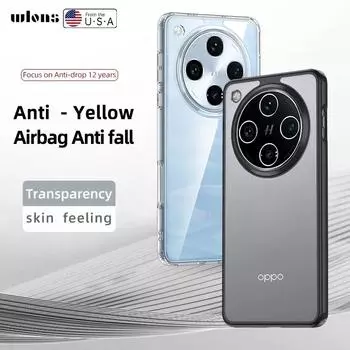 Чехол для OPPO Find X8 Pro, прозрачный акриловый чехол для телефона, для OPPO Find X7 Ultra X6 Pro, матовый жесткий противоударный чехол для ПК For OPPO Find X8 прозрачный