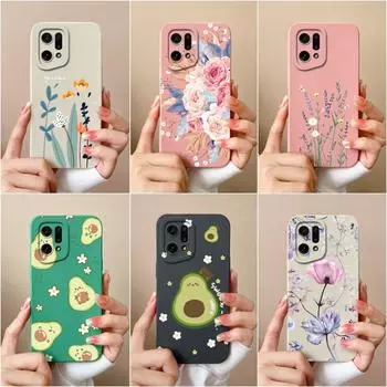 Чехол для OPPO Narzo 30 50A Prime 50i Neo 9 K9X K10 Pro, задняя крышка с цветком авокадо, сумки для телефонов, жидкий мягкий силикон, матовый противоударный бампер для OPPO OPPO K3