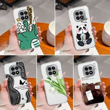 Чехол для Oppo Note 60 A40 V60 Realme 12 13 A3 A60 F27 Reno12 F прозрачный популярный мультяшный узор с изображением динозавра мягкий силиконовый чехол для линз TPU для OPPO Shell Realme C63 5G