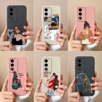 Чехол для OPPO Realme 12 13 Pro Plus A3X K12X C63 жидкий силиконовый противоударный защитный чехол для телефона противоскользящий личный чехол для девочек и мальчиков для OPPO Oppo A3x 5G (India)