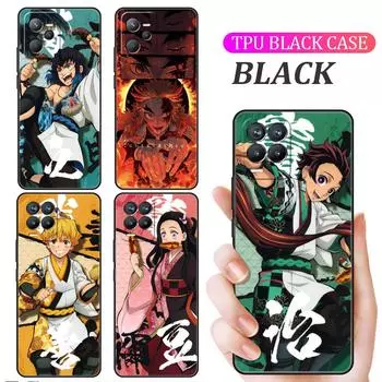 Чехол для Oppo Realme 8 C21Y 8i GT Neo 2 3 C21 7 9 Pro 6 C35 C20 Master C15 C12 C11, силиконовый чехол для телефона Demon Slayer Anime Funda