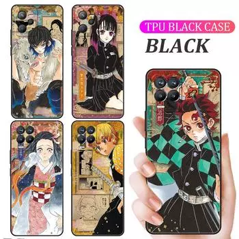 Чехол для Oppo Realme 8 C21Y 8i GT Neo 2 3 C21 7 9 Pro 6 C35 C20 Master C15 C12 C11, силиконовый чехол для телефона Demon Slayer Art Fundas Realme GT Neo 3