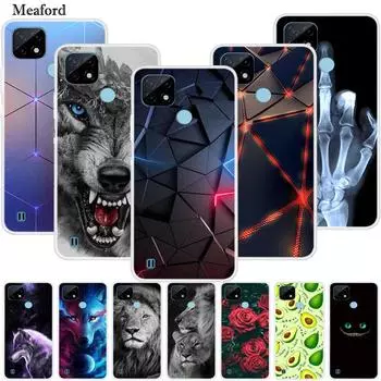 Чехол для OPPO Realme C21Y, роскошный силиконовый мягкий чехол из ТПУ для телефона Realme C21Y RMX3261, противоударный чехол Realmi C 21 Y, принципиально Realme C21Y