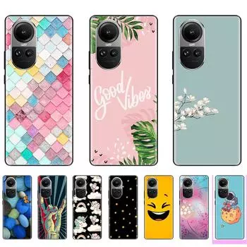 Чехол для Oppo Reno10 Pro 10, роскошный черный на OppoReno10, 6,67 дюйма, полная защита, противоударный силиконовый бампер, мягкий ТПУ Reno 10 белый