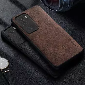 Чехол для Oppo Reno 12 11 10 8 7 6 Pro Plus Reno12 Reno11 F 5g 4g Роскошный кожаный чехол для телефона в стиле ретро, деловой стиль, сплошной цвет Reno12 чёрный