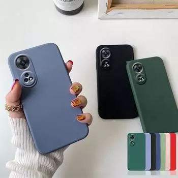 Чехол для OPPO Reno 8T, чехол для Reno 8T, жидкий силиконовый чехол для телефона ярких цветов, матовый бампер, противоударный, полный защитный мягкий чехол для Reno8 T Reno 8T For Reno 8T(4G) розовый